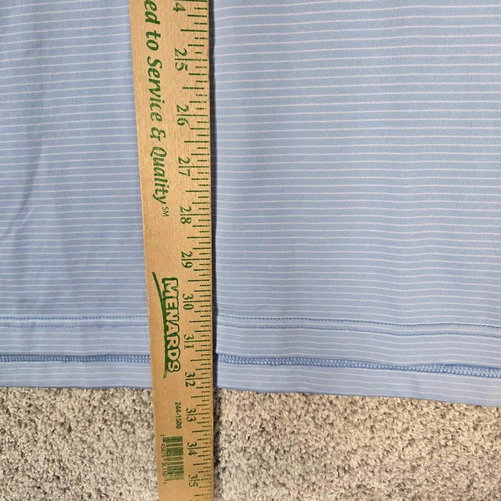 Johnnie-O Polo Mens 2XL Blue Striped performance golf - Picture 5 of 8